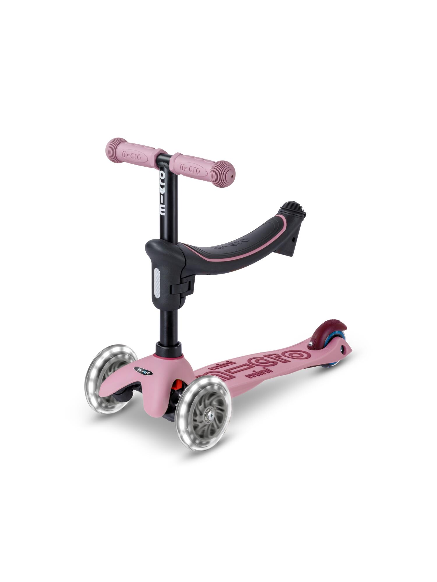 Trottinette évolutive  Mini2Grow 2.0  Poudré LED 4/7