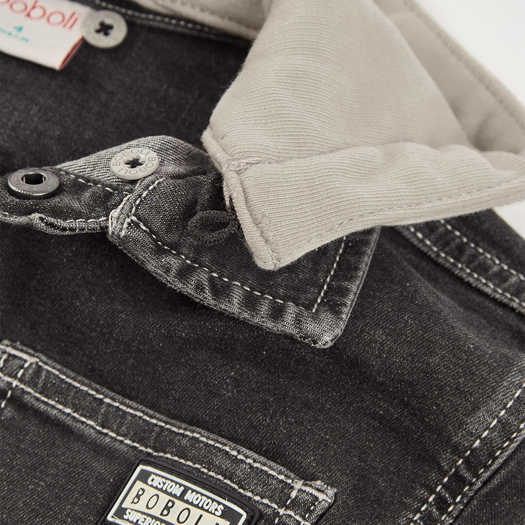 Cazadoras de verano de senderismo kids niño boboli gris 3/4