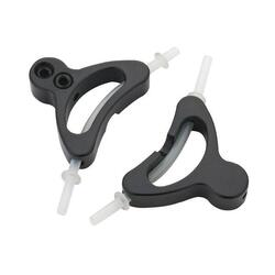 Jagwire guide-câble en alliage avec insert (2 pcs) - noir