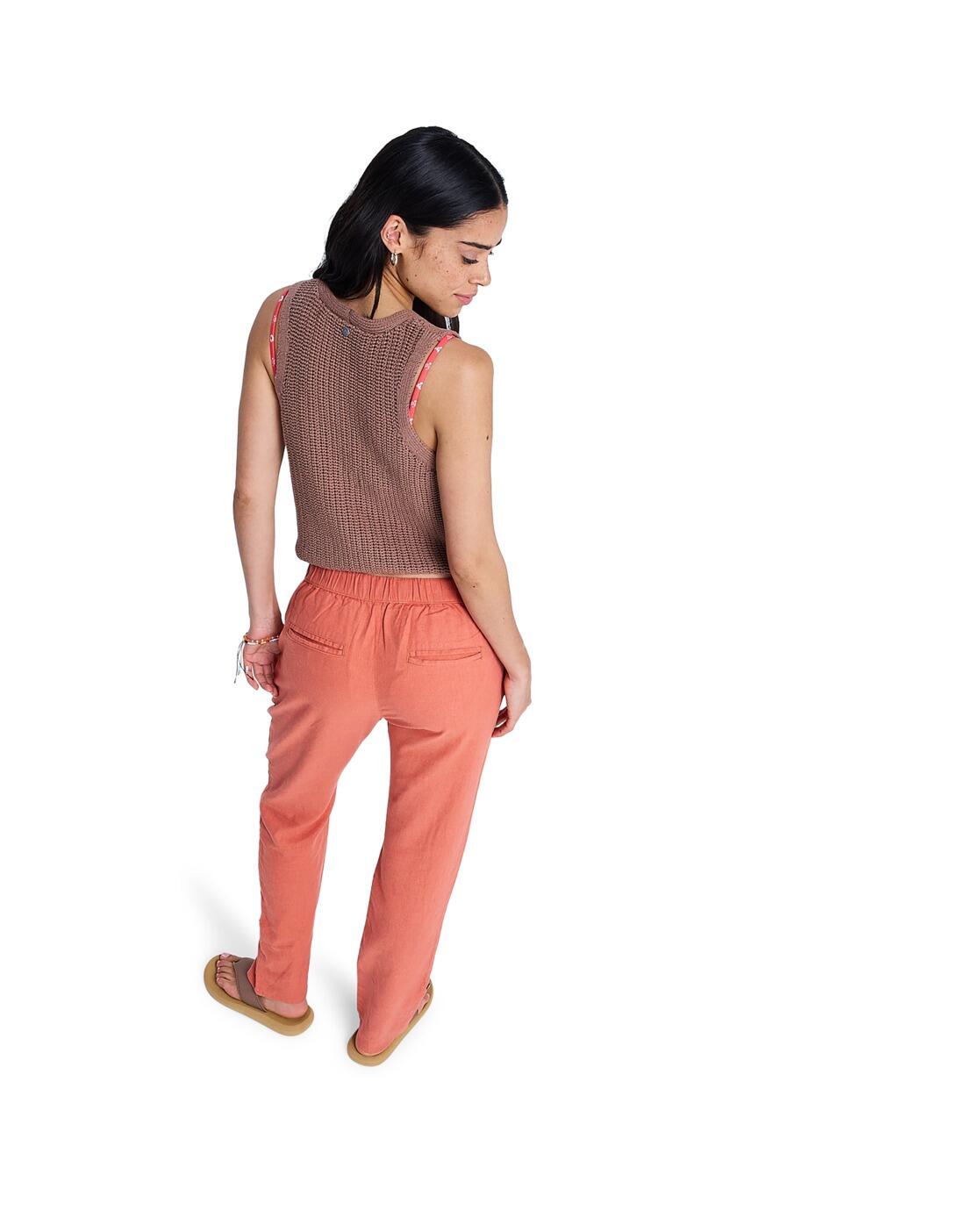 Pantalon cargo ON THE SEASHORE Orange Femme 2/4