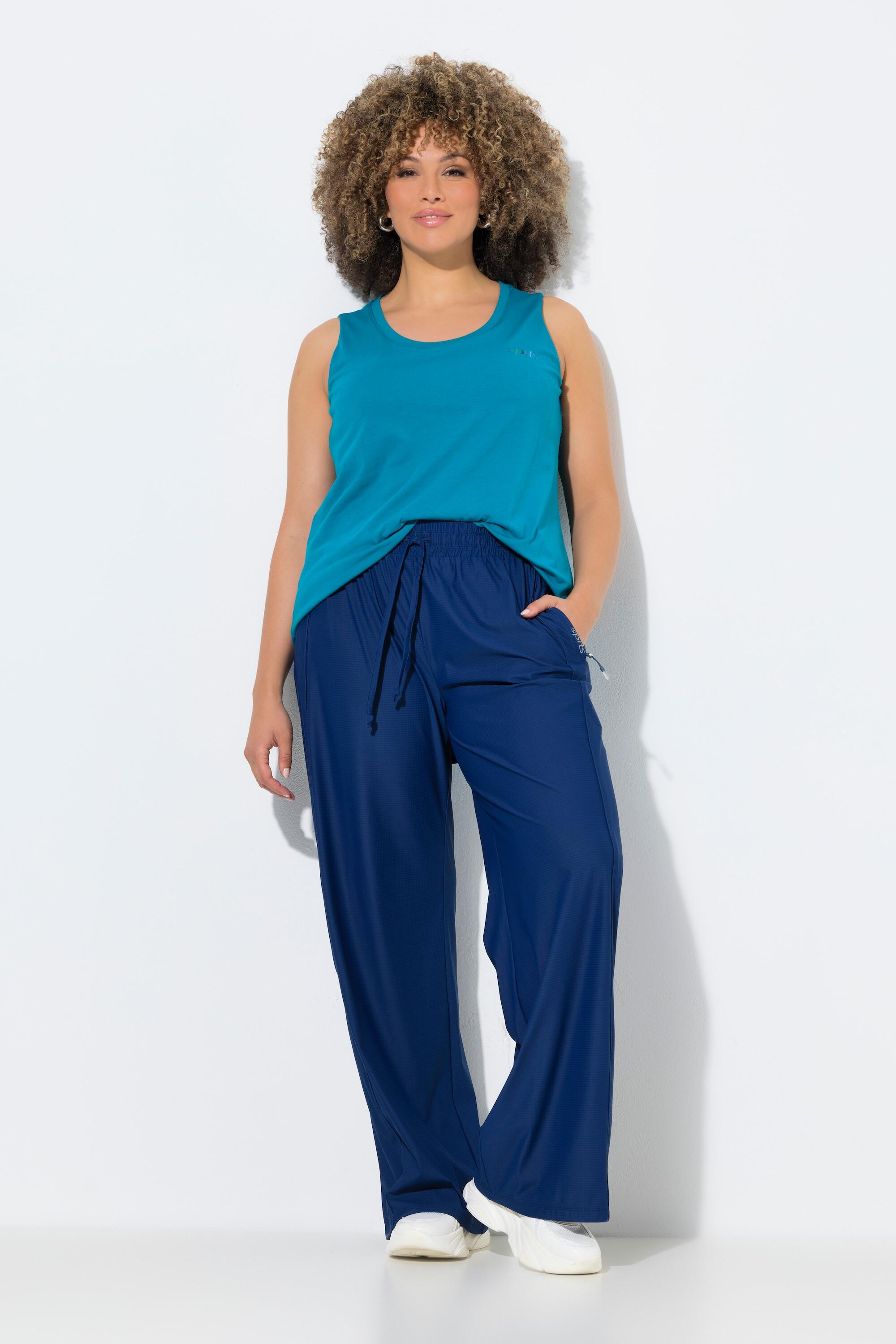 Femme Pantalon de survêtement technique jambe large et taille élastique 5/6