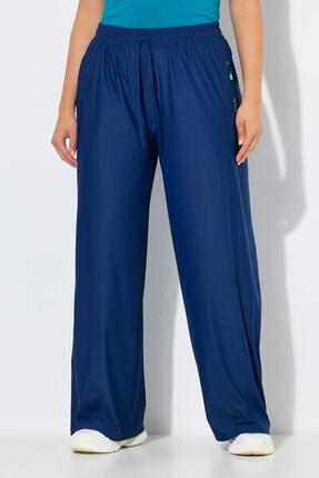 Femme Pantalon de survêtement technique jambe large et taille élastique