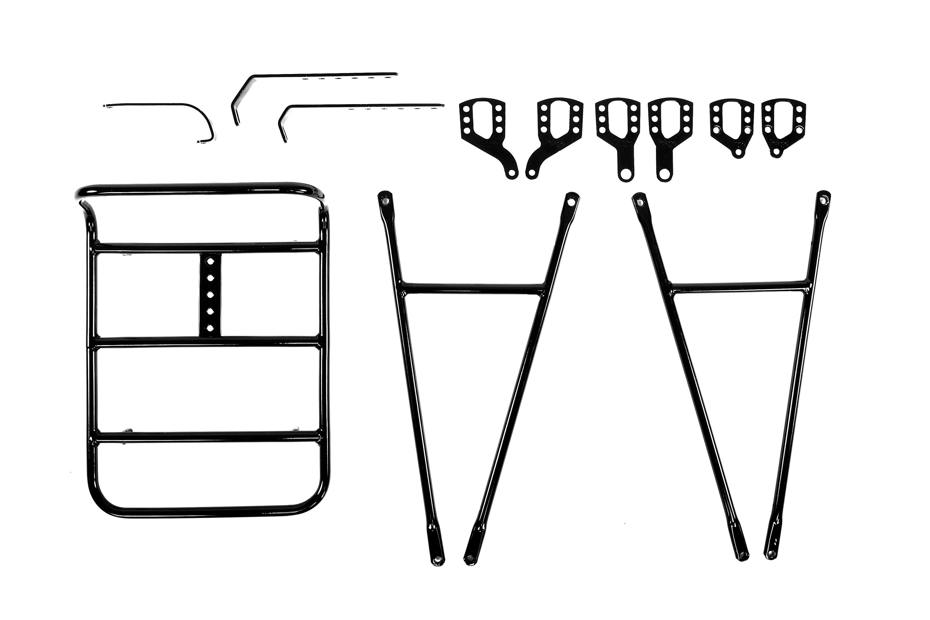Fahrradtasche - Modell Commuter - Größe M - Vorderradgepäckträger - Edelstahl fü 4/5