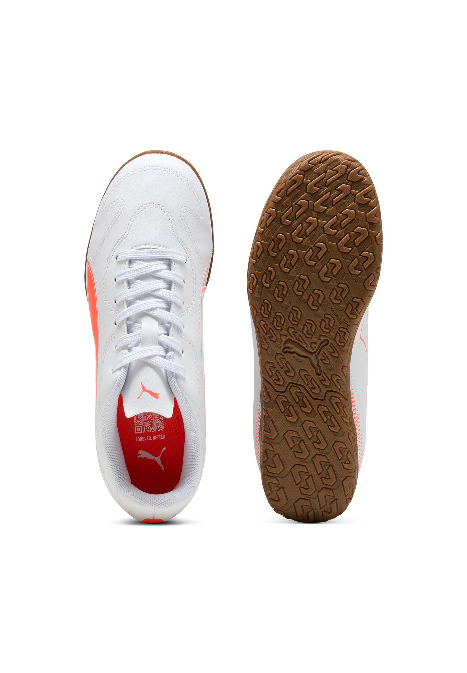 Puma Fussballschuhe VITORIA II IT JR Kinder Hallenschuhe 108505 02 weiss 4/5