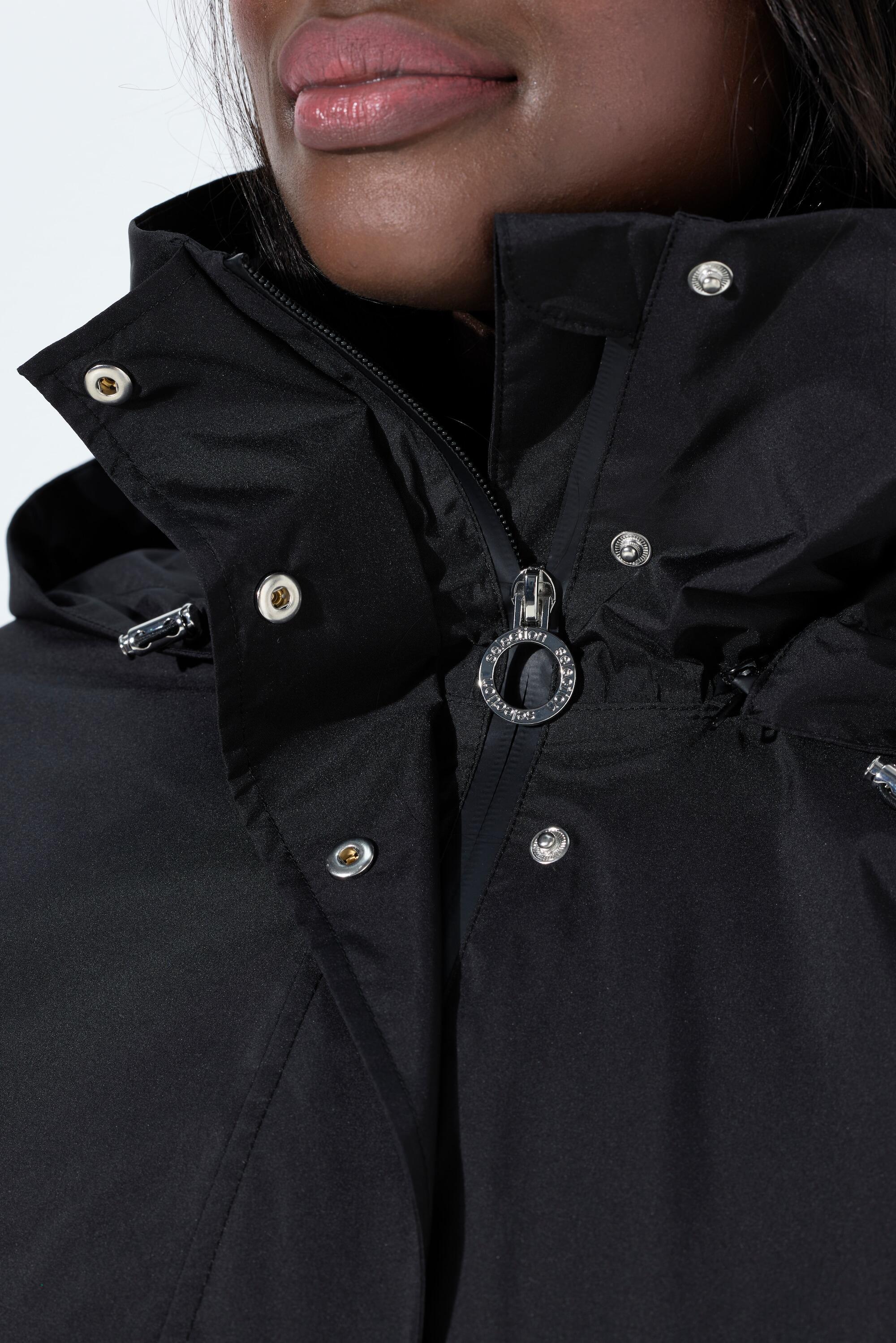 Femme Manteau Sympatex imperméable col montant et poches zippées 5/7