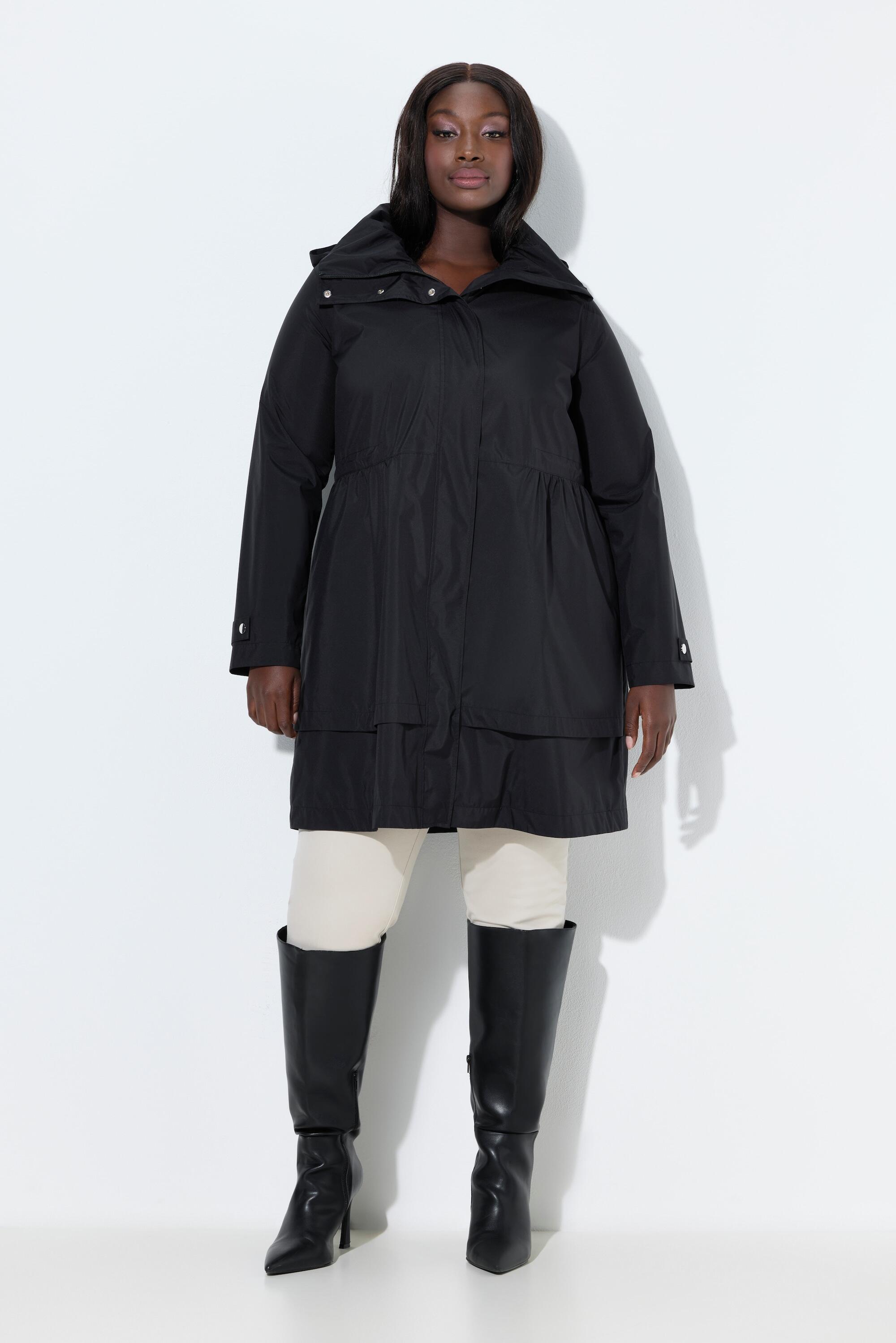 Femme Manteau Sympatex imperméable col montant et poches zippées 1/7