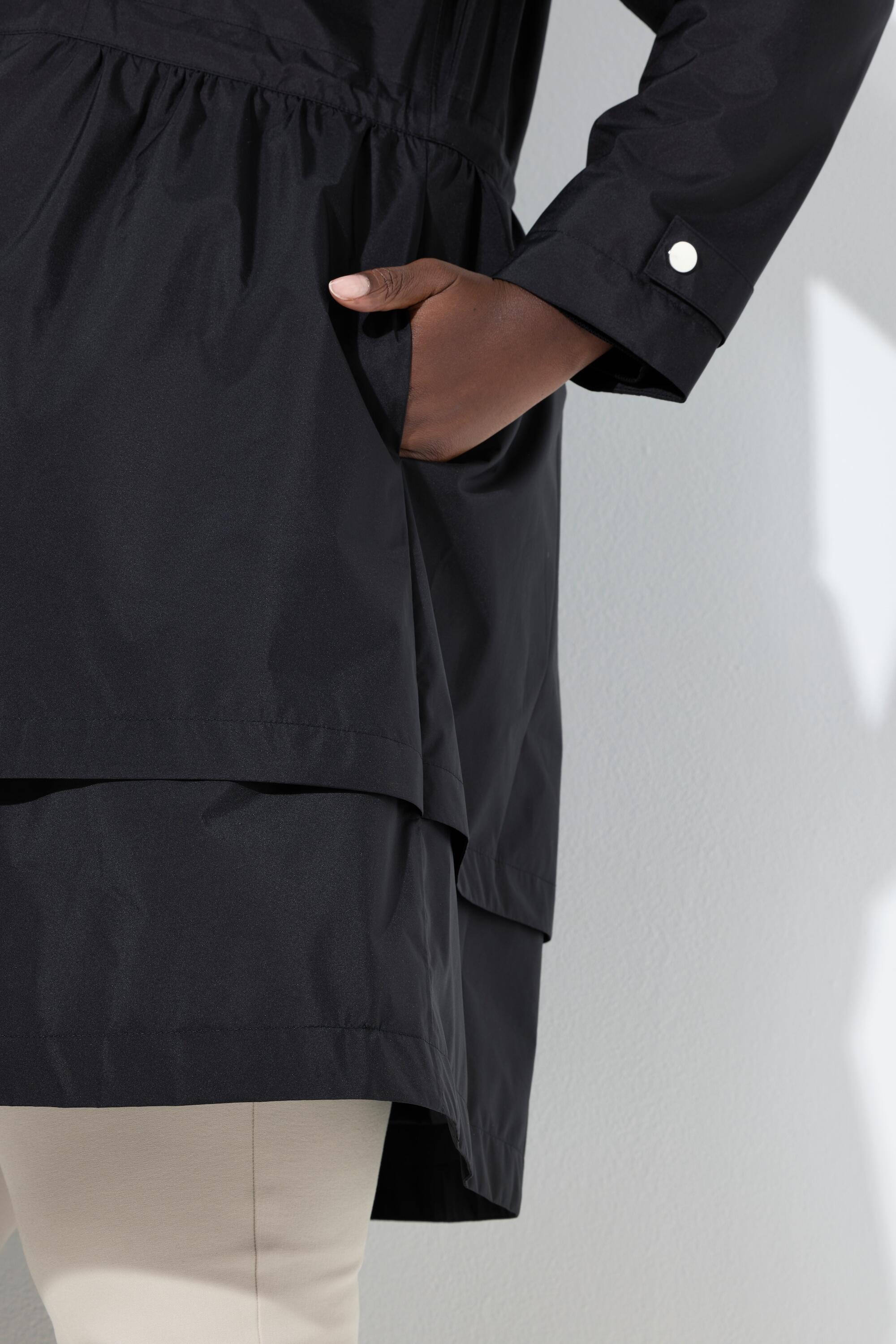 Femme Manteau Sympatex imperméable col montant et poches zippées 4/7