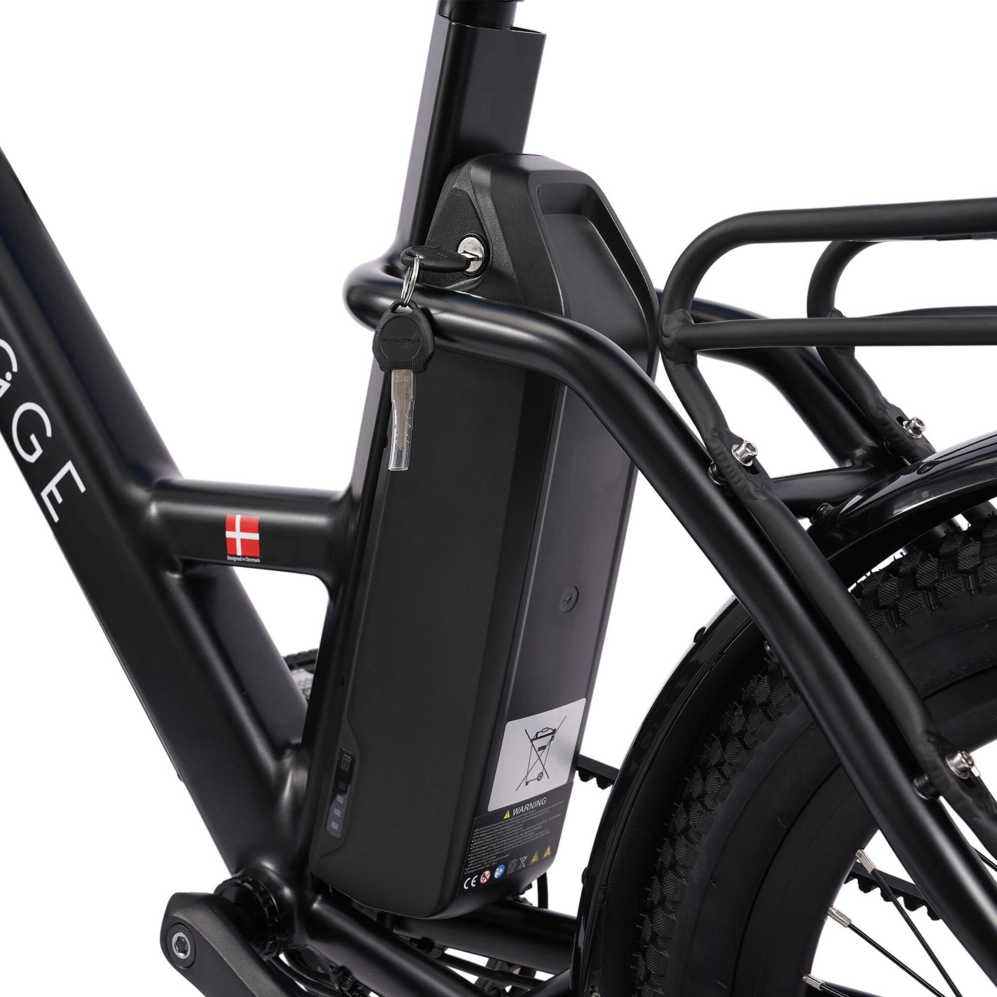 Herlev Auto 2026 Vélo Électrique Ville, 3 Vitesses Auto, Courroie – Noir 5/7