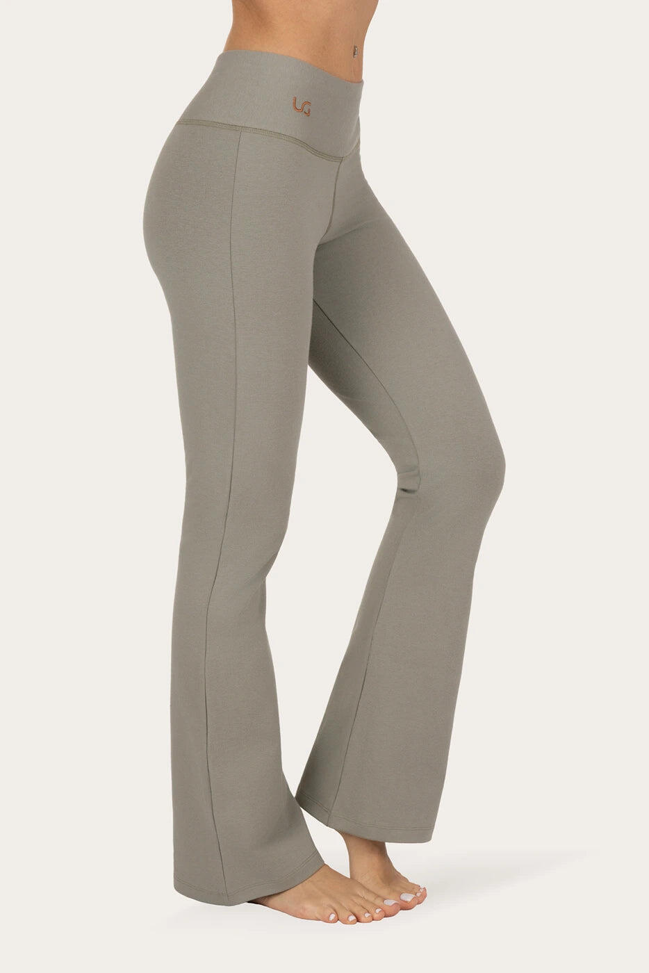 Pantalon de Yoga et Lounge Anandafied avec jambes évasées sur les hanches - Gris 2/5
