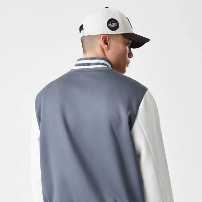 Bomber MLB Los Angeles Dodgers New Era Panel Gris 2/2