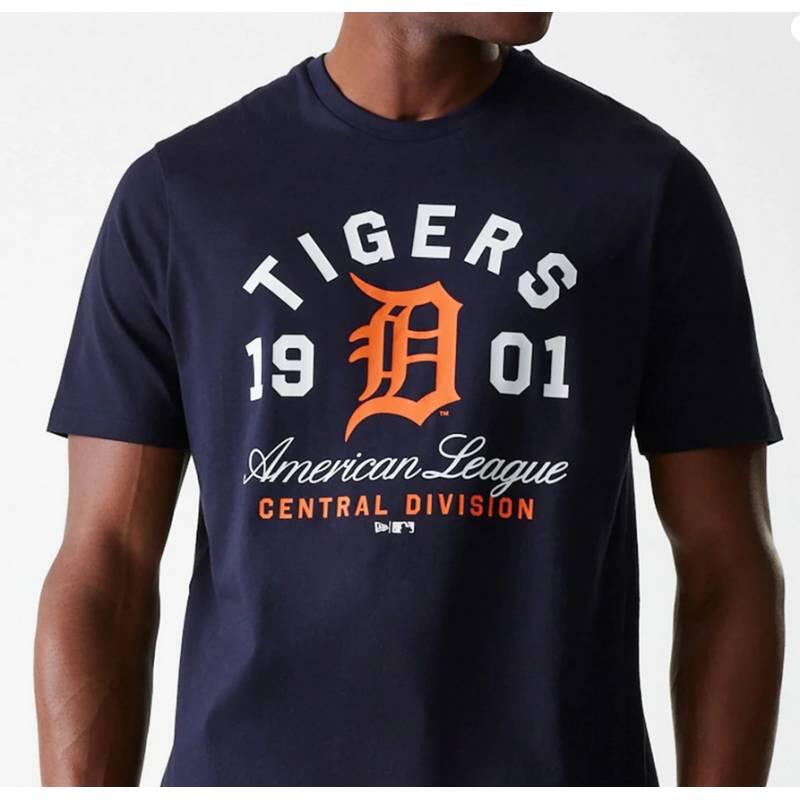 T-Shirt MLB Detroit Tigers New Era Wordmark bleu marine 3/3