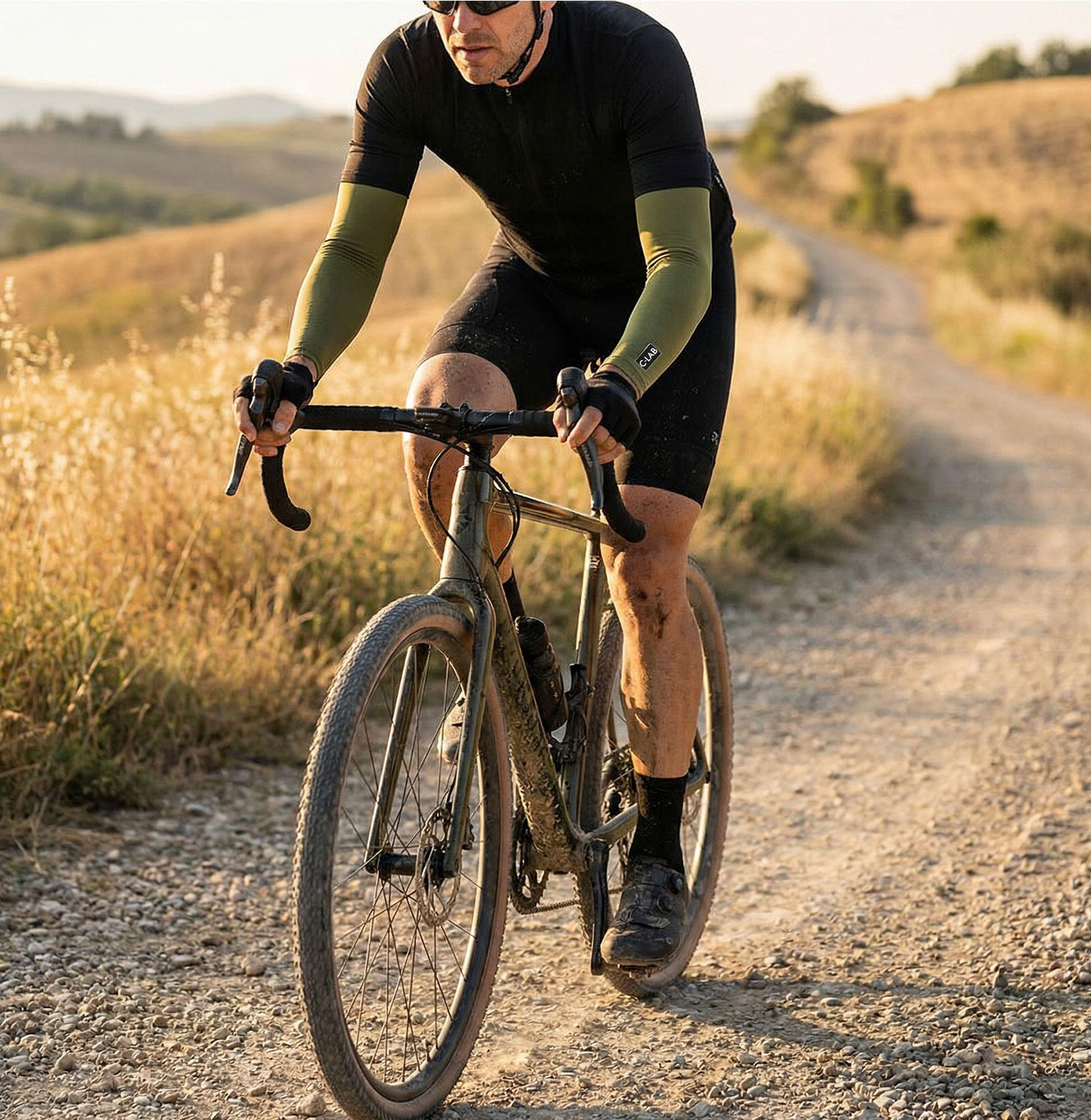 Manchettes de Cyclisme - Kaki 2/3