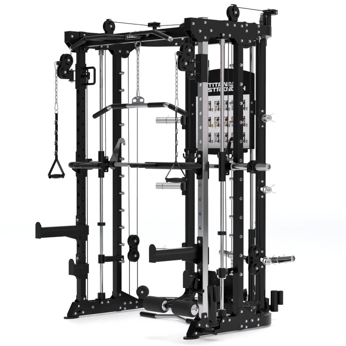 All-in-One Trainer - Doble Polea, Multipower y Power Rack R100 Titanium 3/5