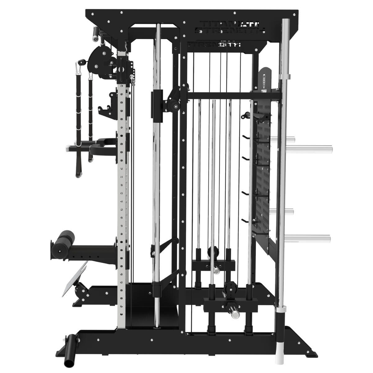 B100 V4 Máquina Smith, Multipower, Rack + Poleas Titanium 5/5