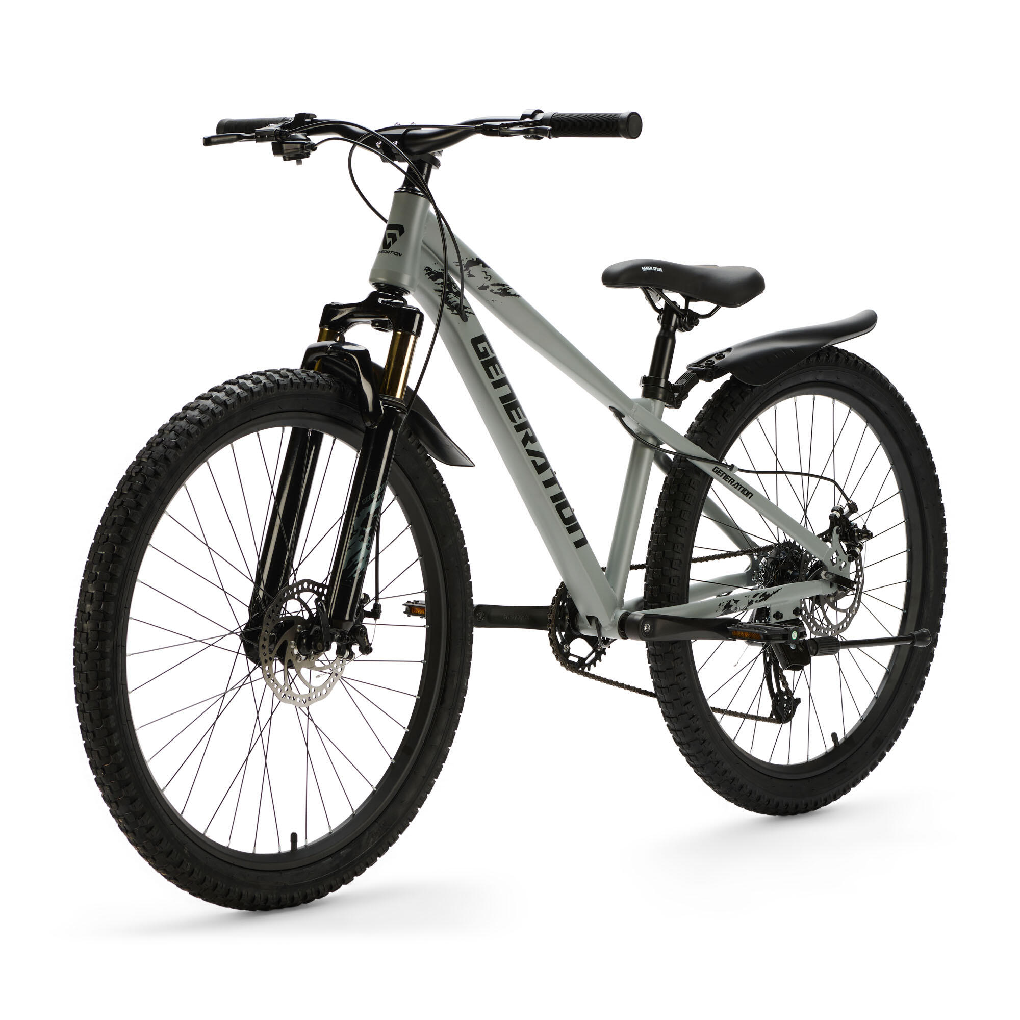 Generation X8 Mountain Bike 26 pollici – Grigio con parafanghi 3/5