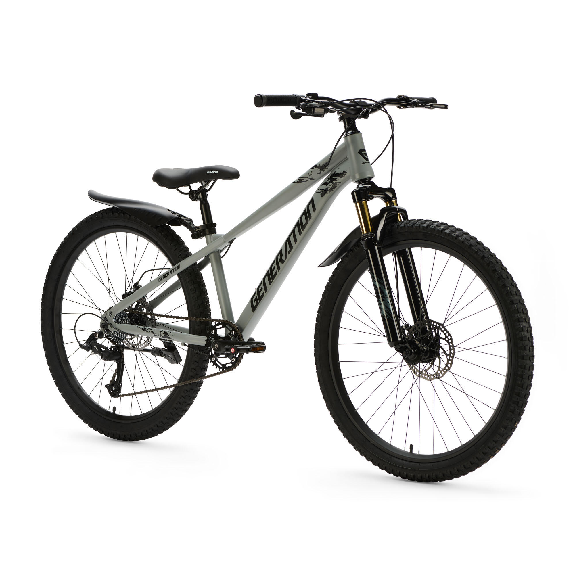 Generation X8 Mountain Bike 26 pollici – Grigio con parafanghi 2/5
