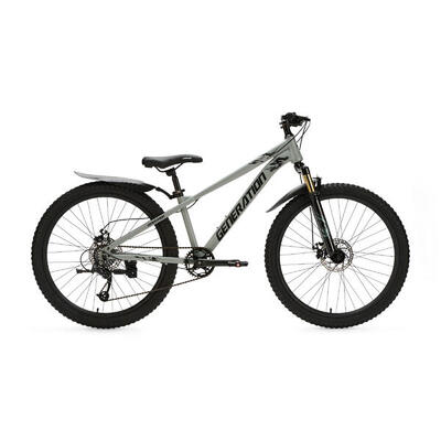 Generation X8 Mountain Bike 26 pollici – Grigio con parafanghi