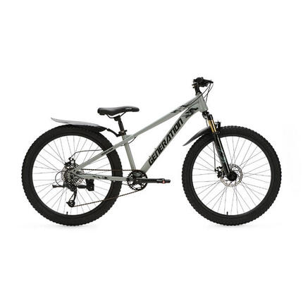 Generation X8 Mountainbike 26 Zoll – Grau mit Schutzblechen
