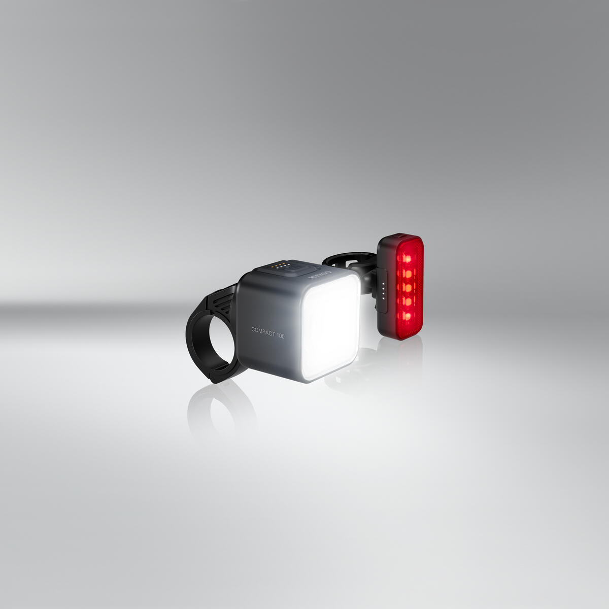 Wiederaufladbares USB-C Vorder- und Rücklicht Osram Compact 100 4/7