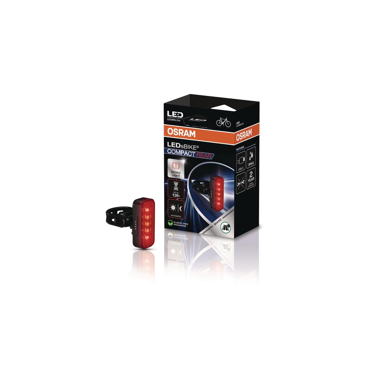 Tylny światło ładowane przez USB-C Osram Compact Rear 3/7