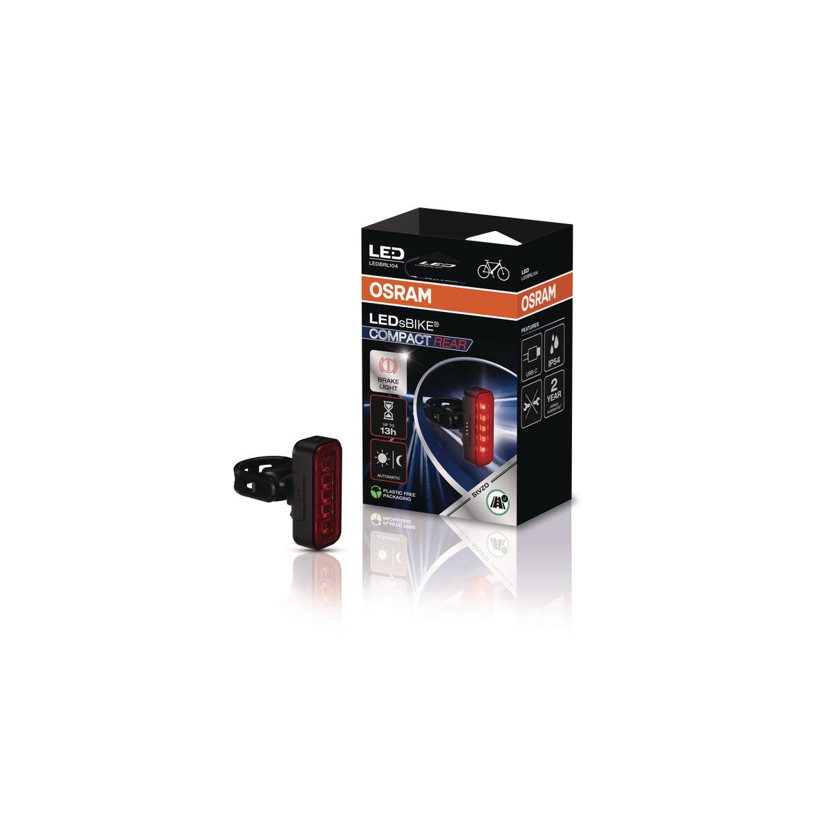 Tylny światło ładowane przez USB-C Osram Compact Rear 2/7