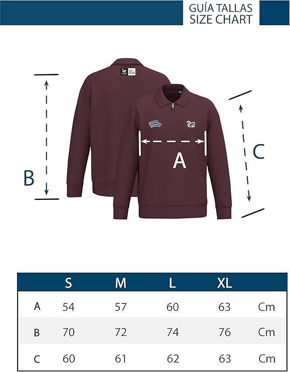 Sudadera 1/4 cremallera -Polo  -Orgánico- Adulto (Negro) 7/7