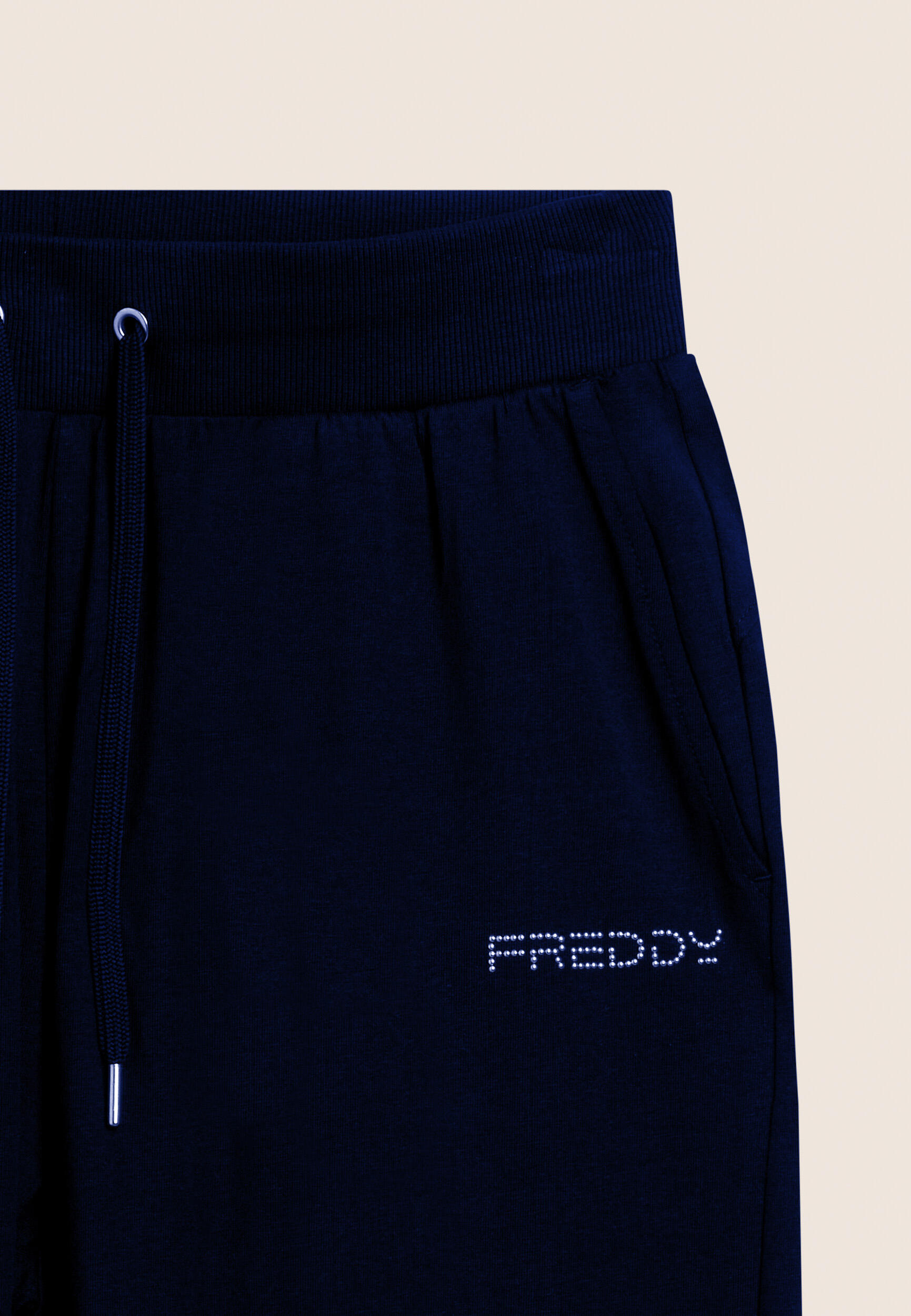 Pantaloni Sportivi Regular con Vita in Costina e Logo FREDDY 7/7