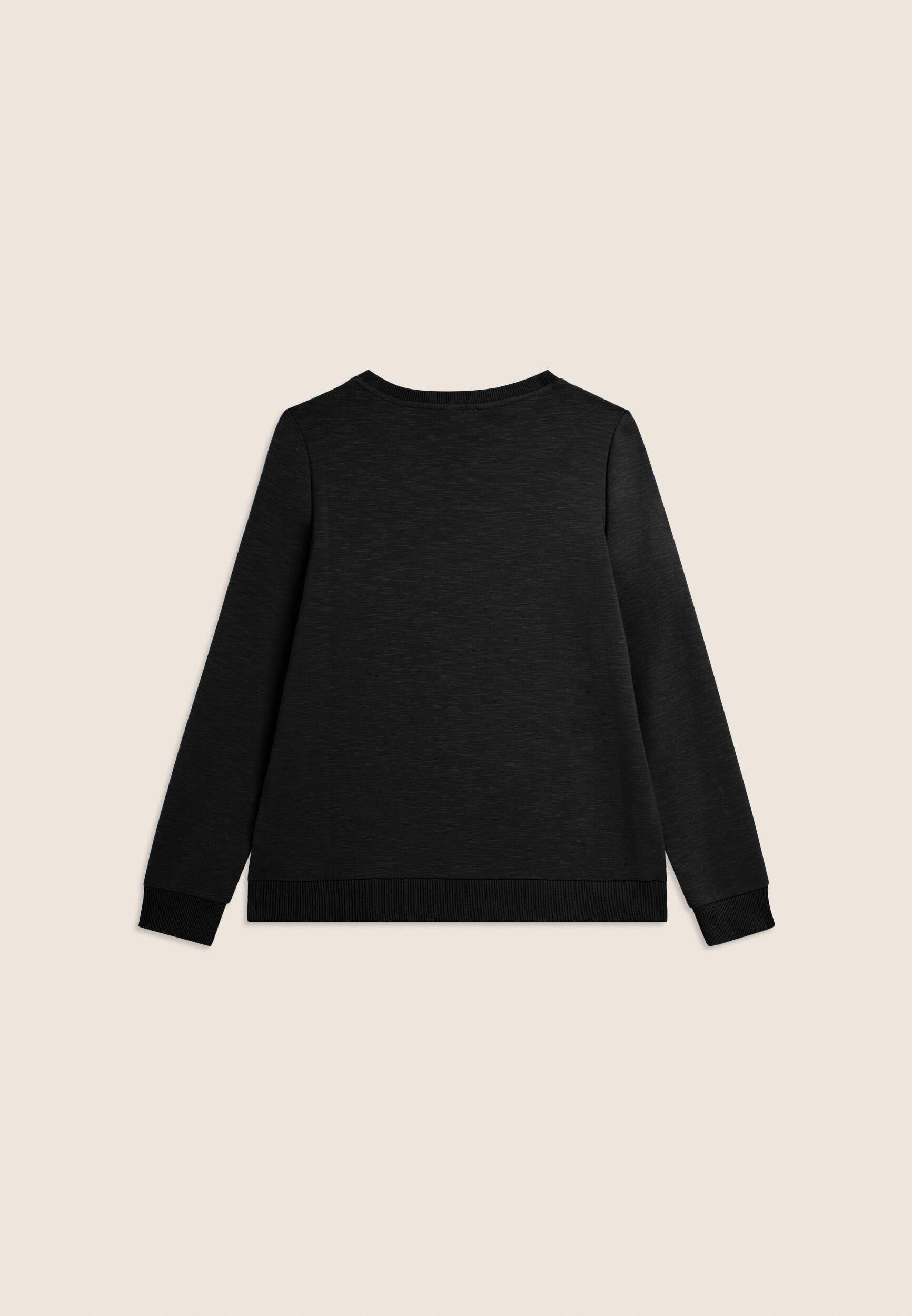 Sweatshirt met ronde hals en gekruiste voorkant 6/7