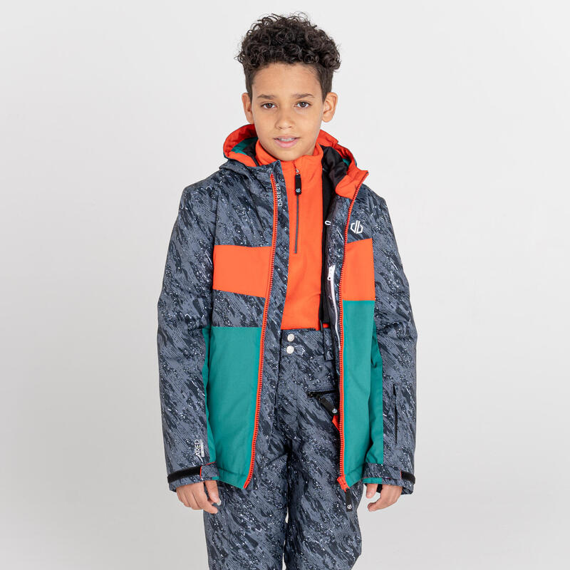 Broer rib Rook DARE 2B Humour waterdichte ski-jas met capuchon voor kinderen - Groente |  Decathlon