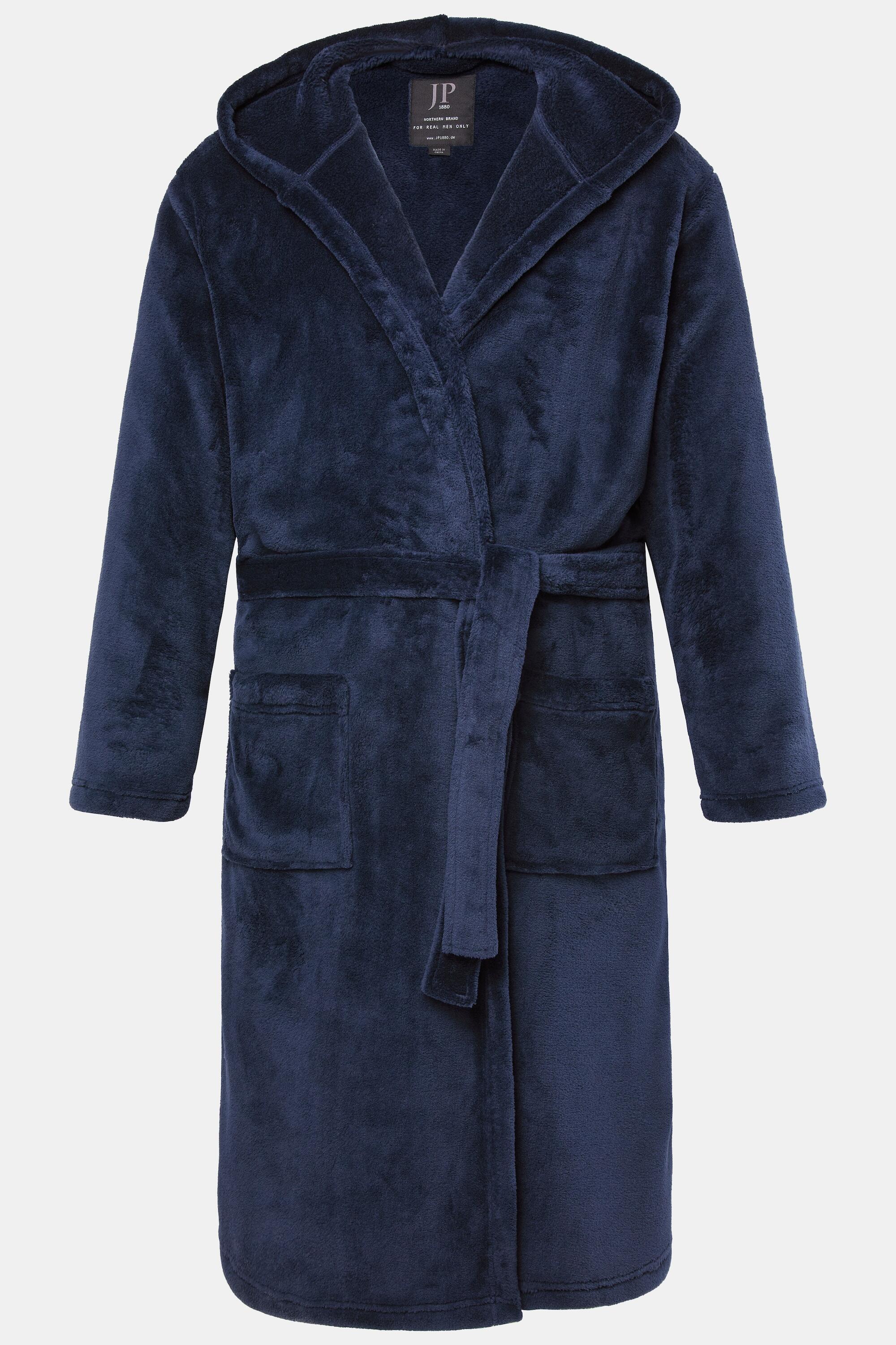 Herren Bademantel Homewear Mikrofaser Bindegürtel 3/4