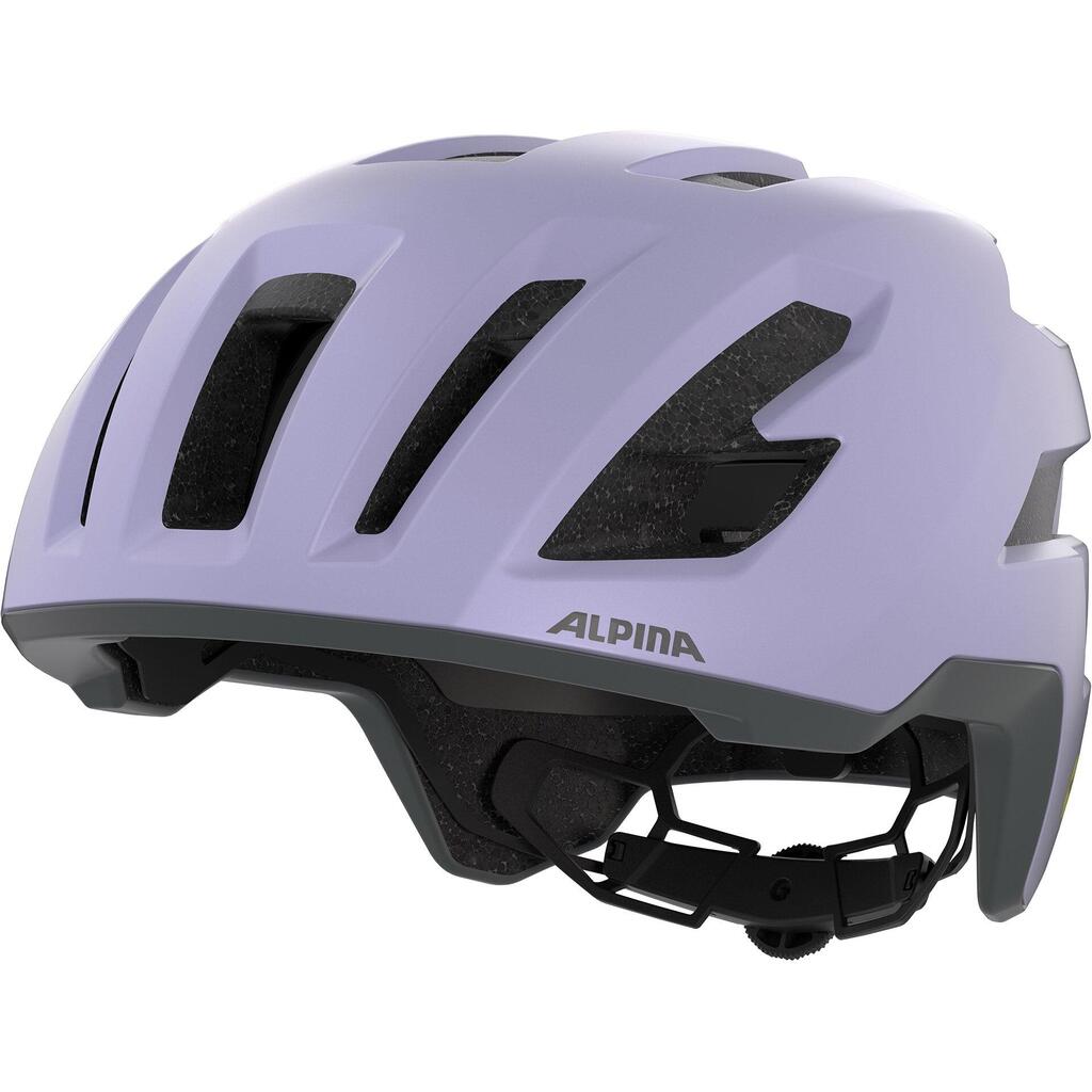 Olympic Sportswear Alpina Taunus Gravel MIPS Helmet, Matte Lilac, 55-59 cm