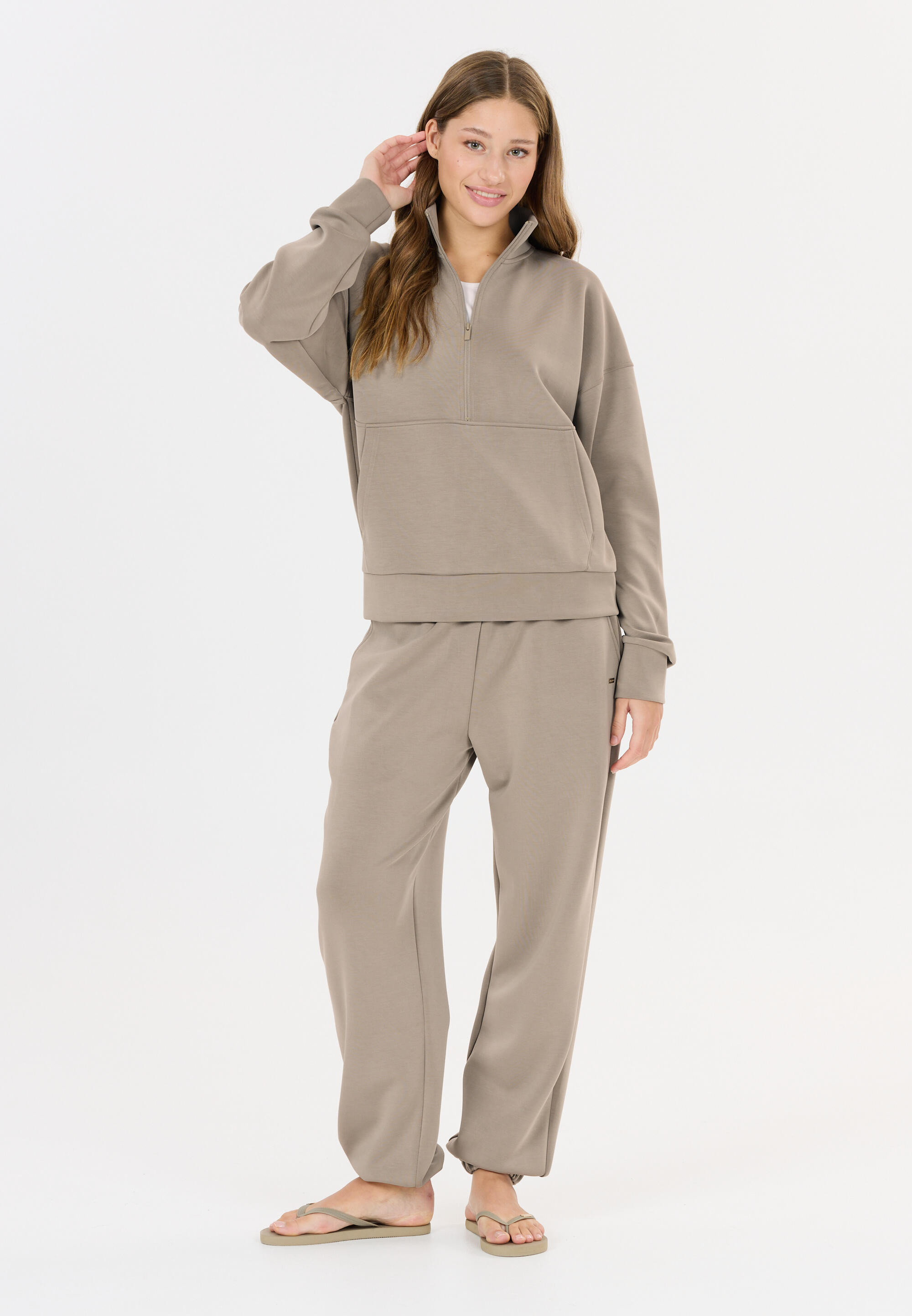 Polaire half zip femme Athlecia Jillnana 3/5