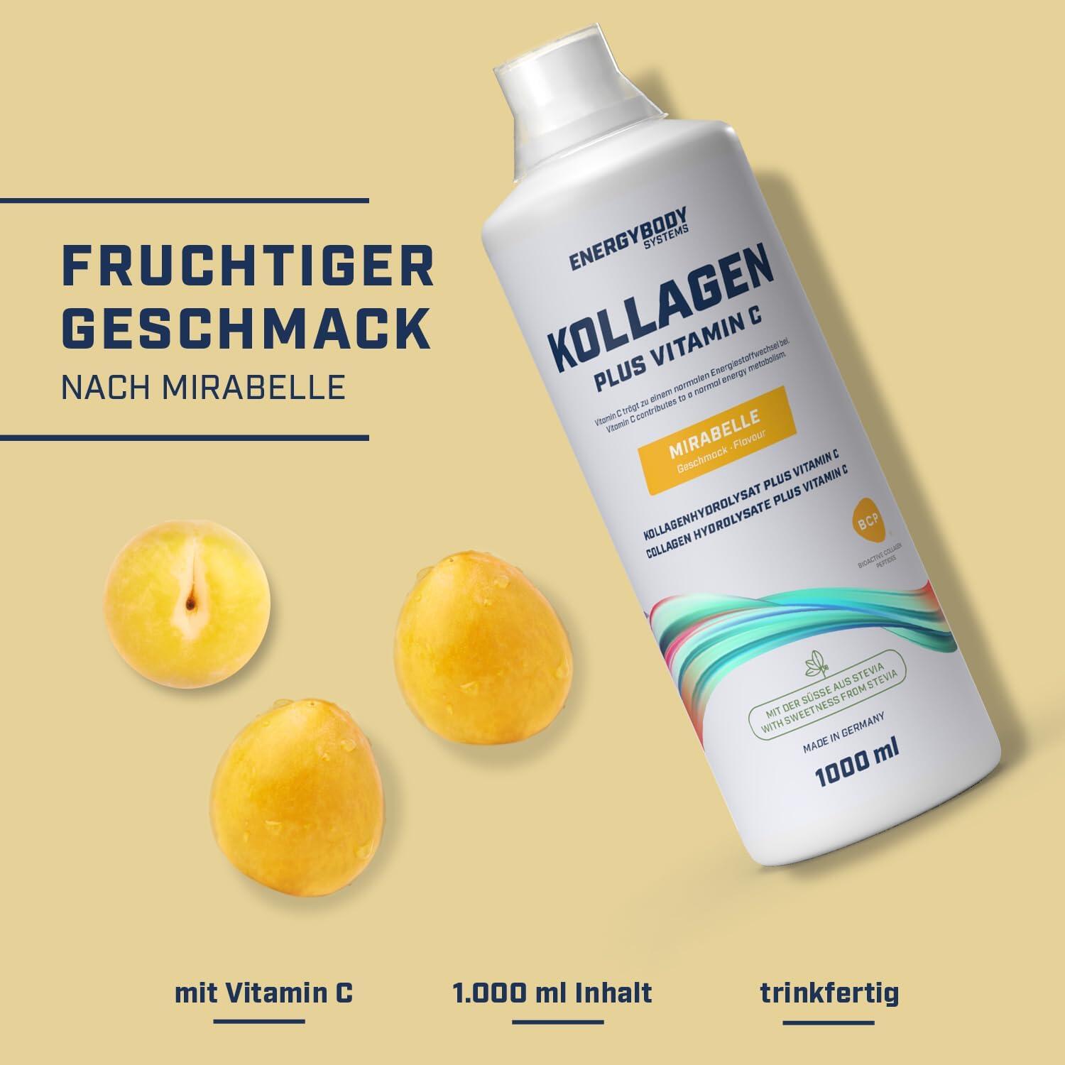 Energybody Systems Kollagen Liquid Plus Vitamin C - Mirabelle - 1000 ml 2/3