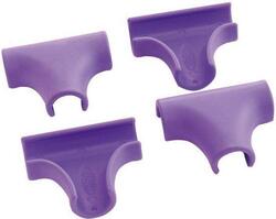 Steco T-signer Violet pour porte-bagages avant de 16mm - Lot de 4