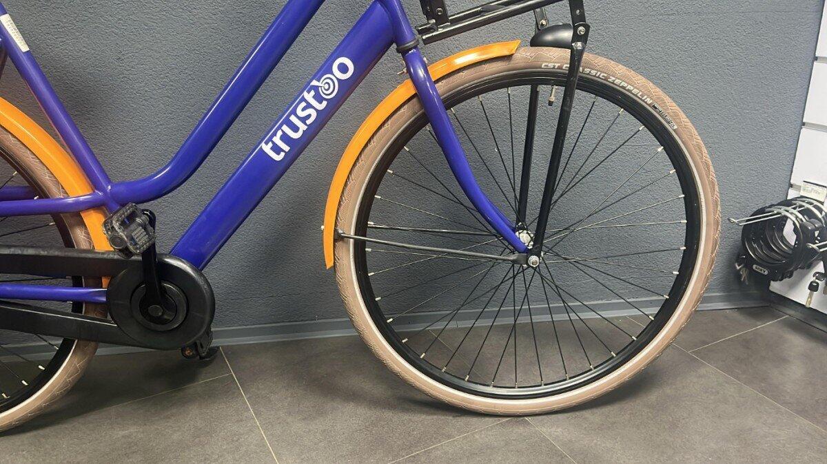 Trustoo Cruiserfiets | Gebruikt | 54 cm | Blauw met oranje accenten 3/3