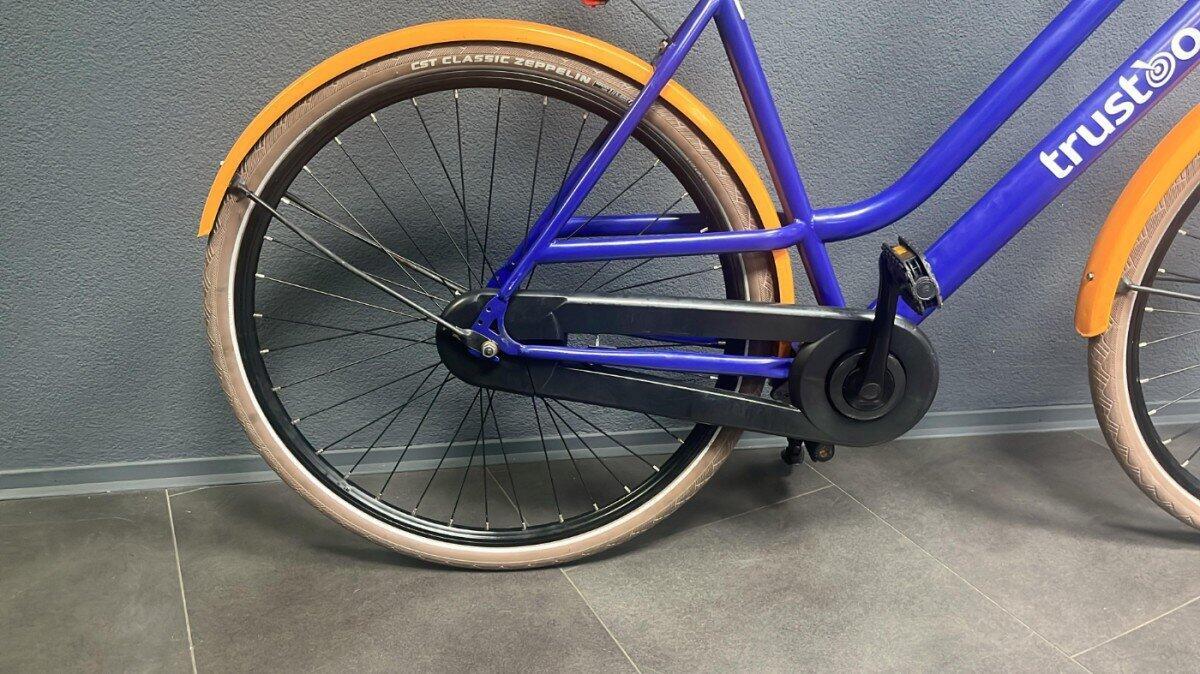 Trustoo Cruiserfiets | Gebruikt | 54 cm | Blauw met oranje accenten 2/3