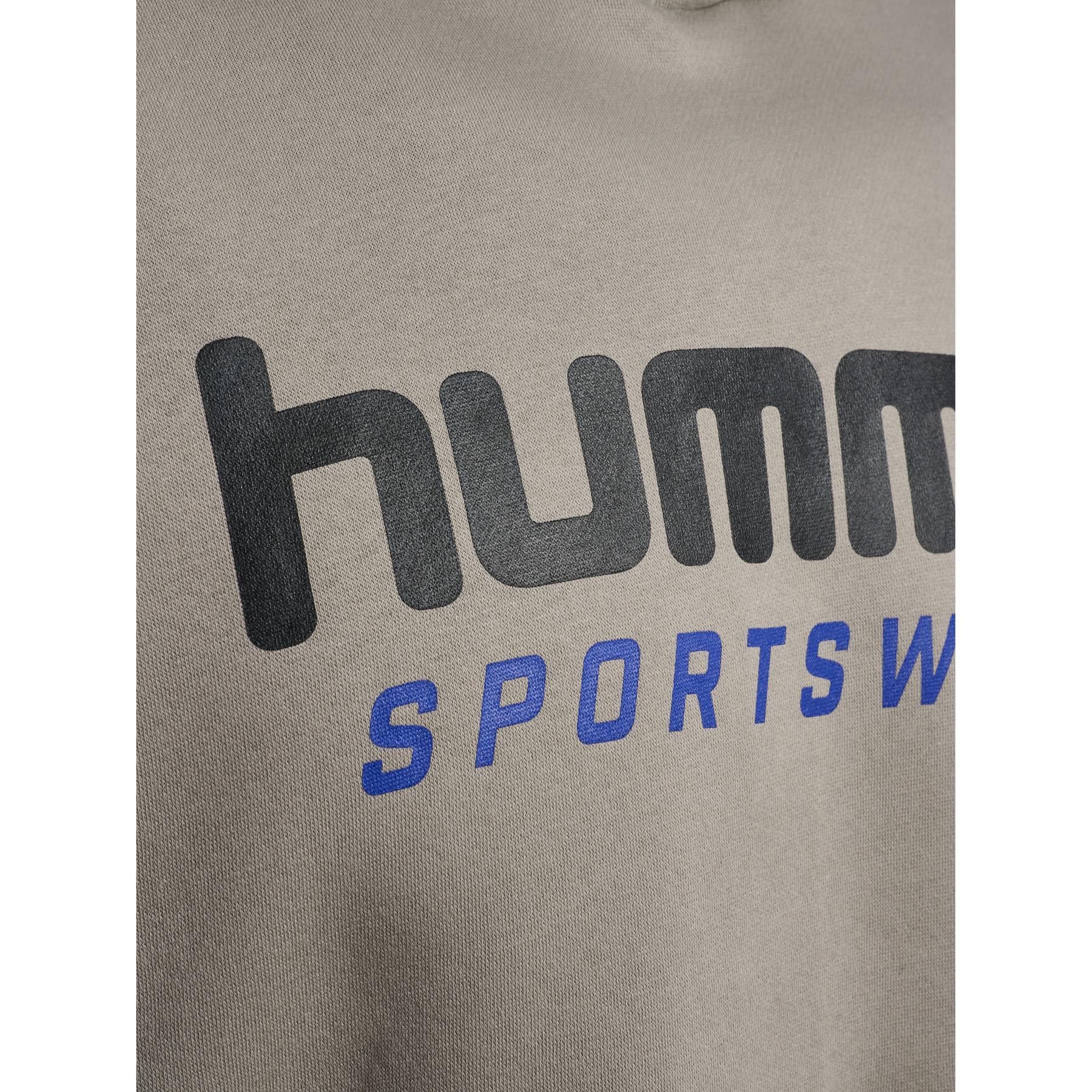 Felpa con cappuccio Hummel Boxy Logo 4/4