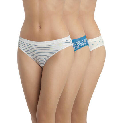 Dim Les Pockets Coton, Lot de 3 Strings Coton