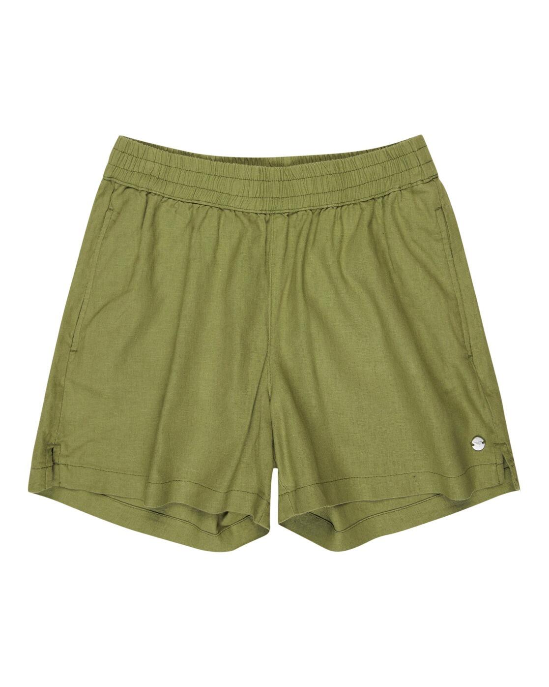 Short taille élastique LEKEITIO BAY Vert Fille 1/3