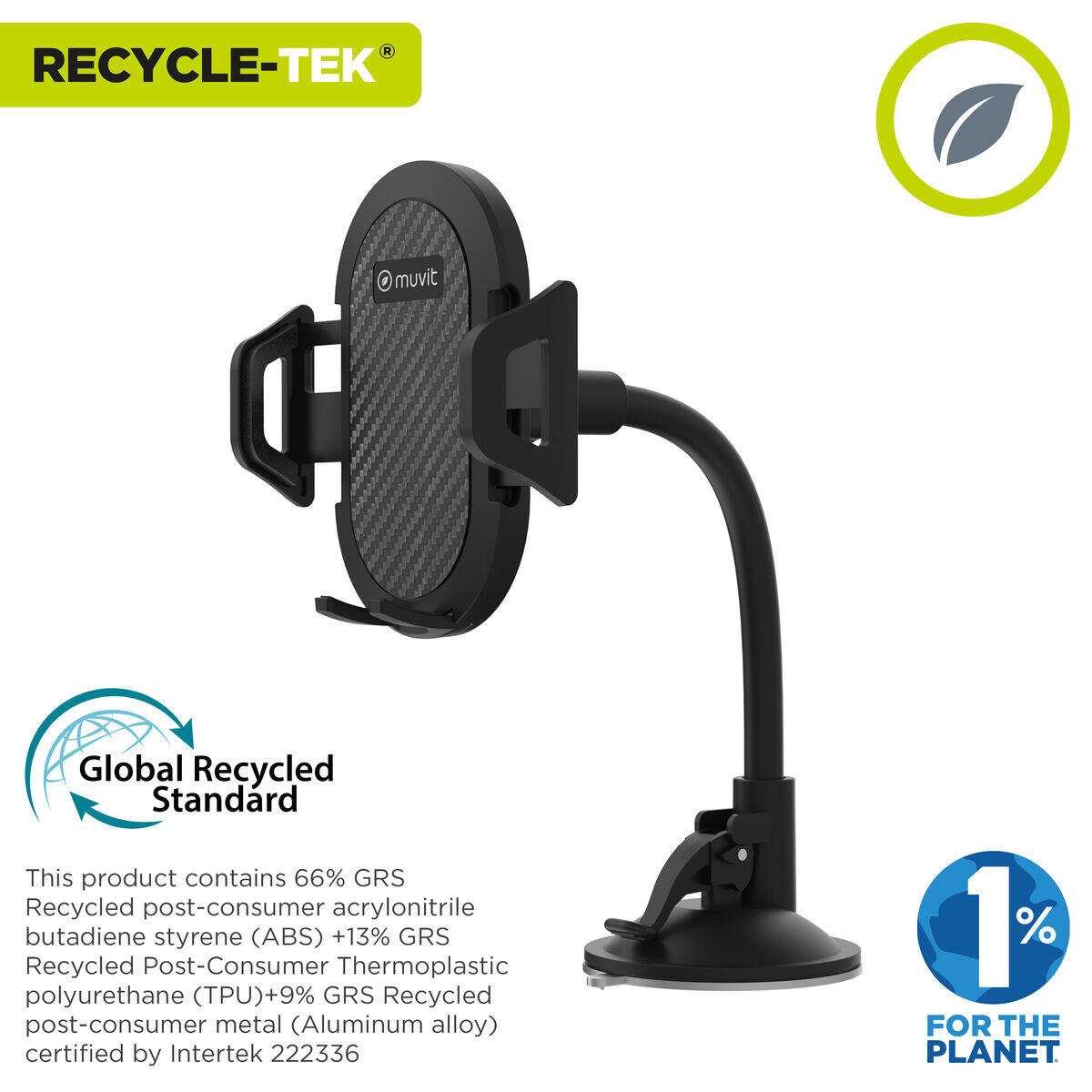 Soporte para Coche MUVIT MCCHL0005 Negro 2/5