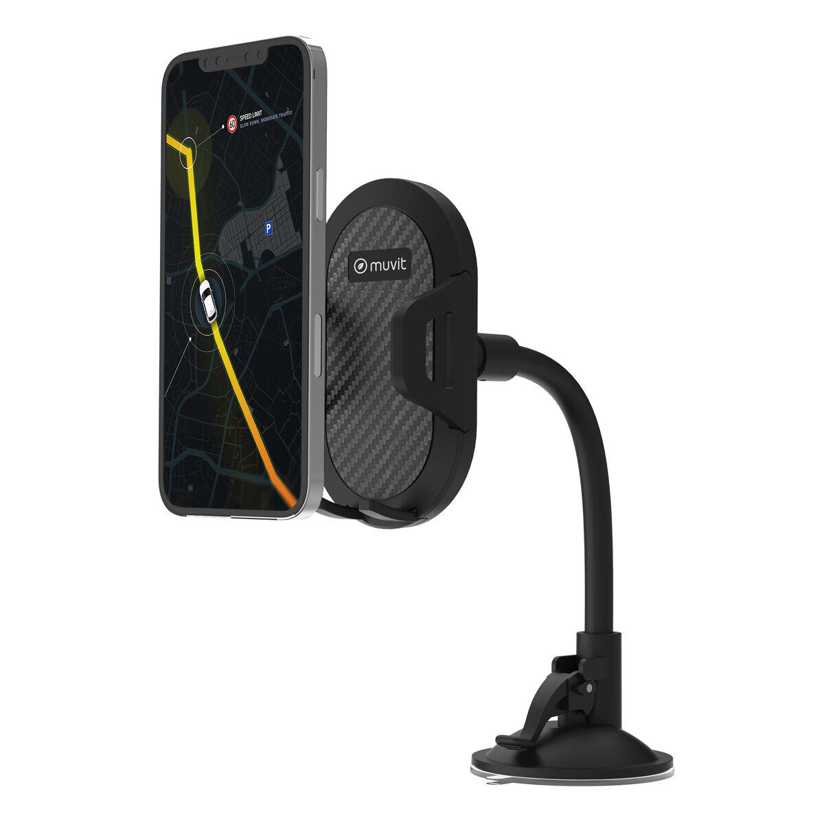Soporte para Coche MUVIT MCCHL0005 Negro 4/5