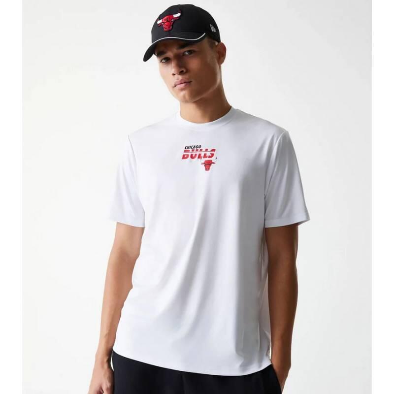 T-Shirt NBA Chicago Bulls New Era Essential Blanc 1/2