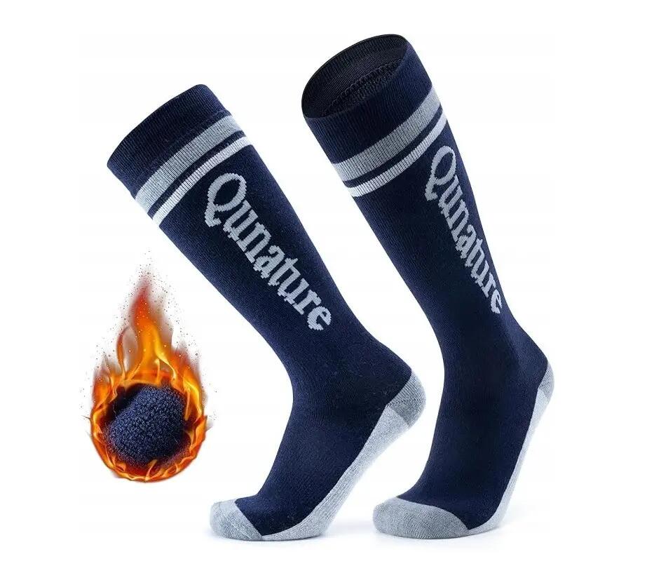 Zimowe skarpety sportowe unisex Qunature z wełną merino 2/2