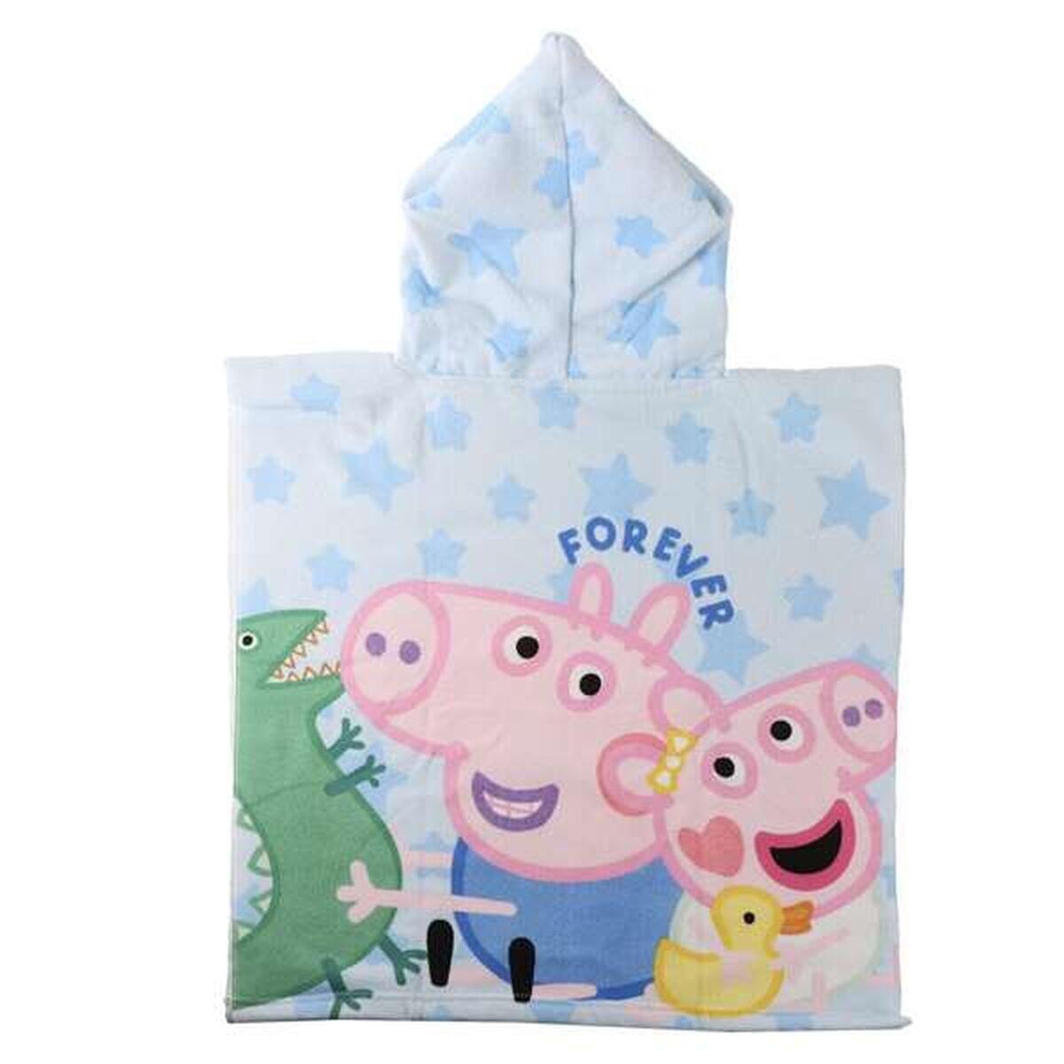 Poncho-Toalha com Capuz PEPPA PIG Azul Claro 2/3