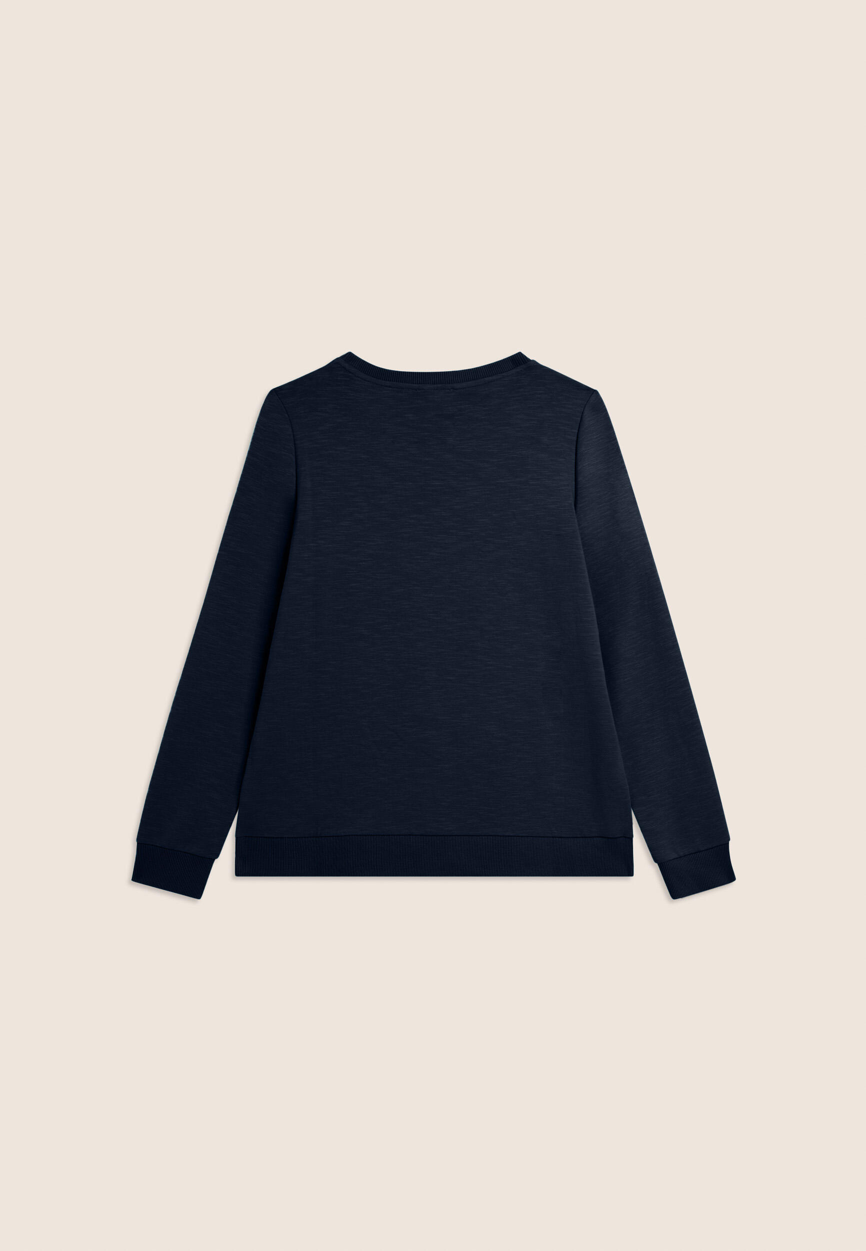 Sweat-shirt à col rond et devant croisé 6/7