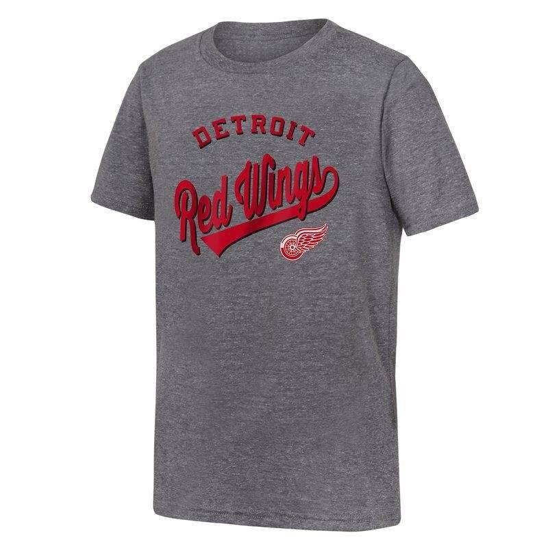 T-shirt NHL Enfant Detroit Red Wings Outerstuff Classic Gris 1/2