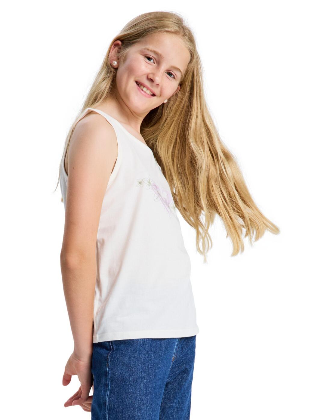 Débardeur MIAREGULAR Blanc Fille 3/4