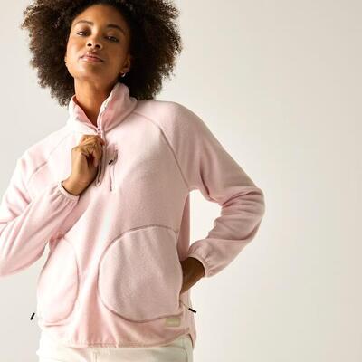 Pile leggero Frankie con mezza zip da donna
