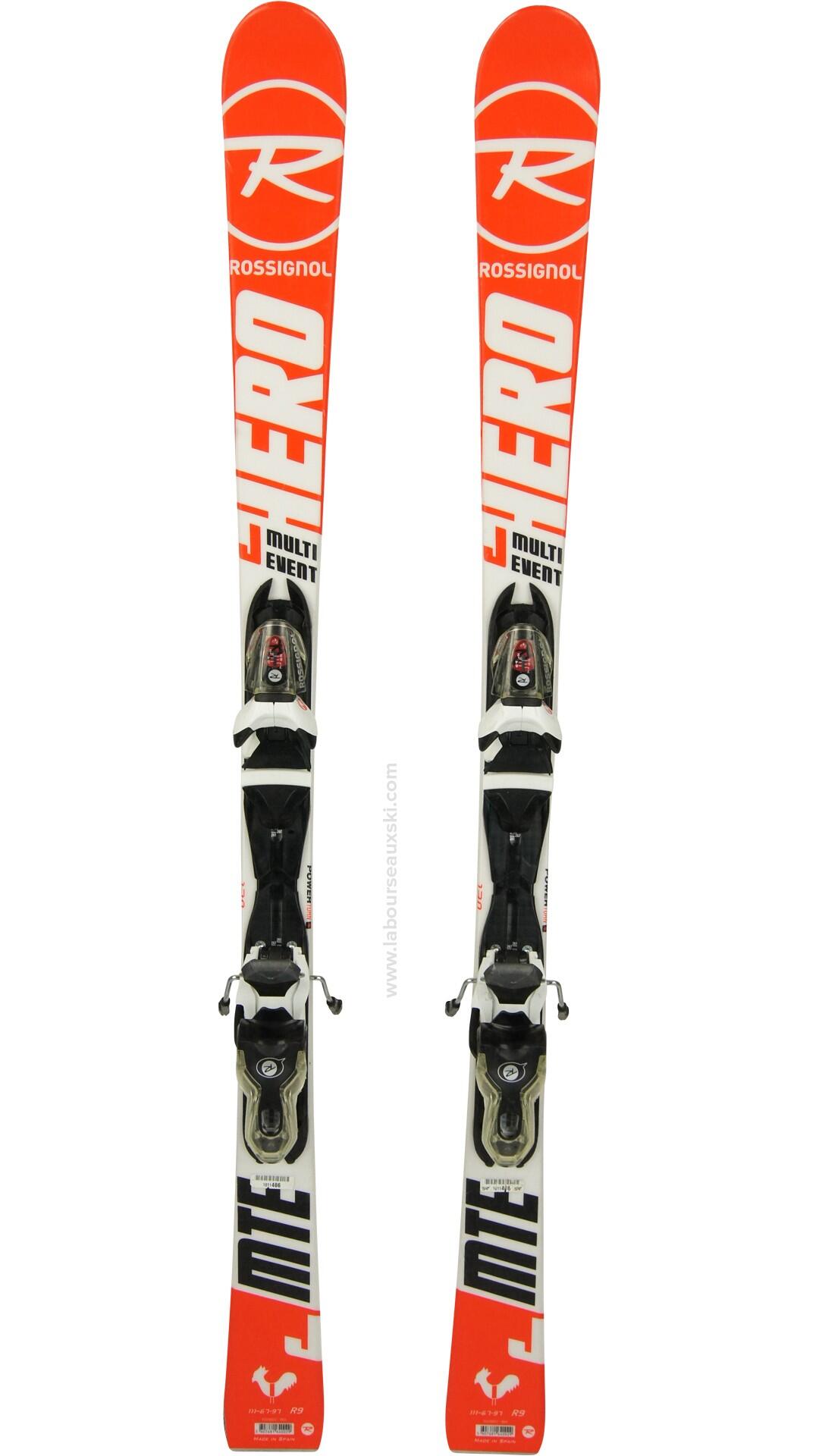 Reconditionné - ROSSIGNOL HERO JR MULTI EVENT + FIX - Très bon état 2/3