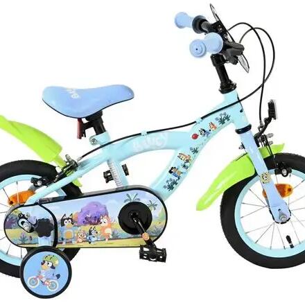 Bluey 12-inch Children's Bike – Light Blue with Training Wheels